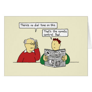 Födelsedaghumor för gammalare pappa hälsningskort