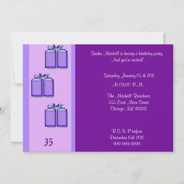 Födelsedaginbjudan Inbjudningar (Framsida)