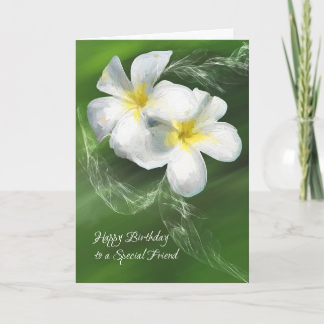 Födelsedagkort för en speciell vän som är kort (Framsida)