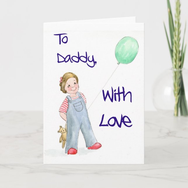 Födelsedagkort för far kort (Framsida)