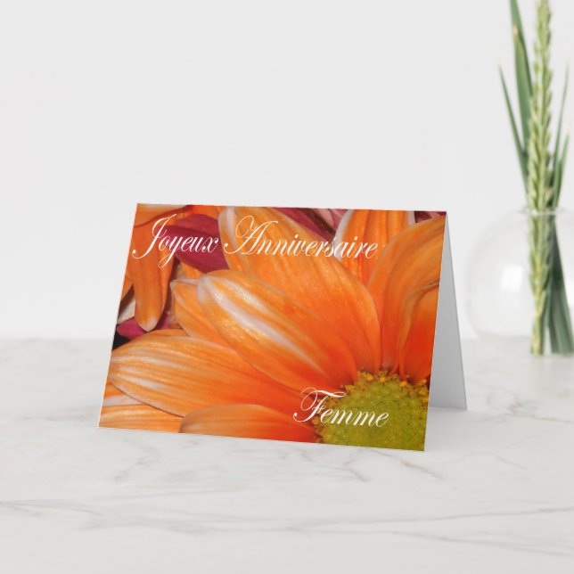 Födelsedagkort för fru kort (Framsida)