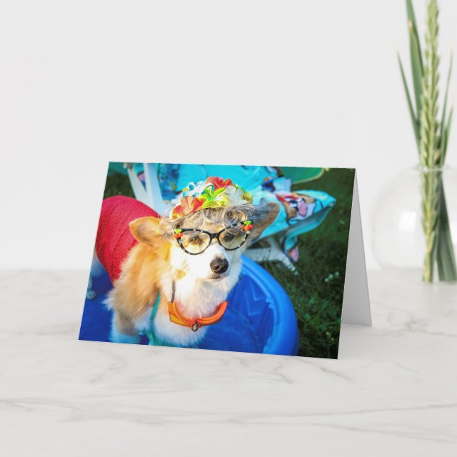 Födelsedagkort för moster Gussy Kort (Framsida)