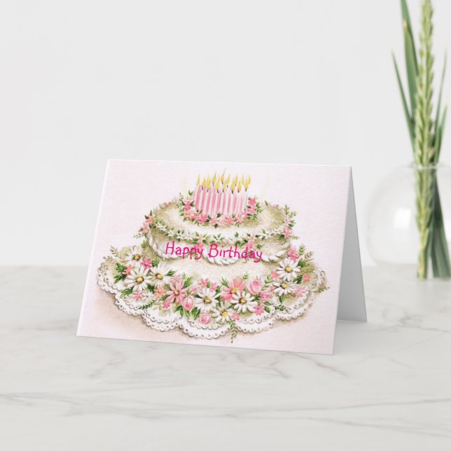 Födelsedagkort för syster kort (Framsida)