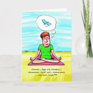 Födelsedagkort för Yogaälskare - Yogastol Kort