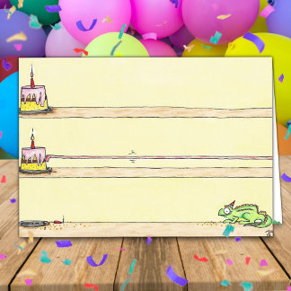 FÖDELSEDAGKORT med kameleont by Nicole Janes Kort