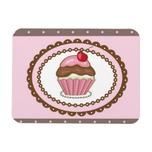 Födelsedagkort med muffin magnet