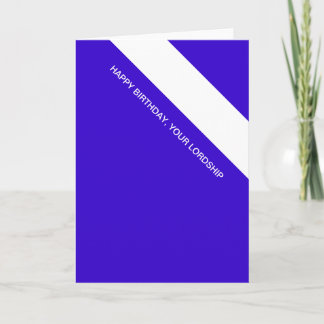 födelsedaglordship kort