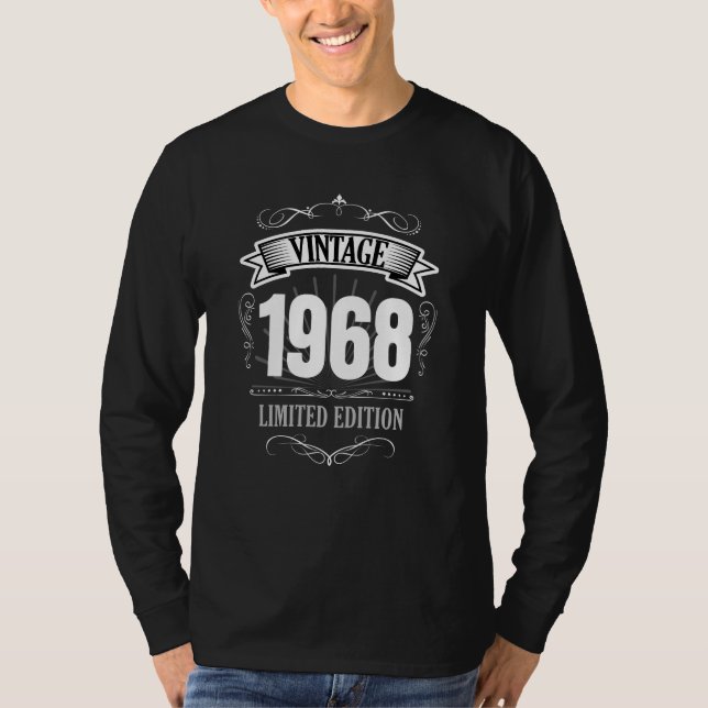 Födelsedagmanar för vintage 1968 roliga 50th tröja (Framsida)