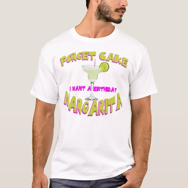 Födelsedagmargarita Tee Shirt (Framsida)