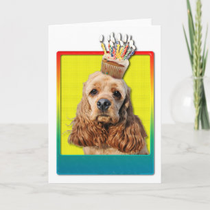 Födelsedagmuffin - cockerspanielSpaniel Kort