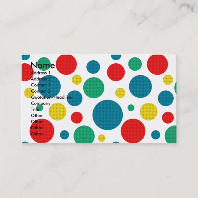 Födelsedagmuffin - GoldenDoodle Visitkort (Framsida)