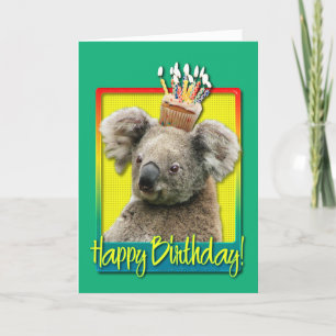 Födelsedagmuffin - Koala Kort