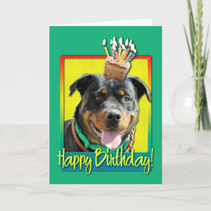 Födelsedagmuffin - Rottweiler - SambaParTi Kort