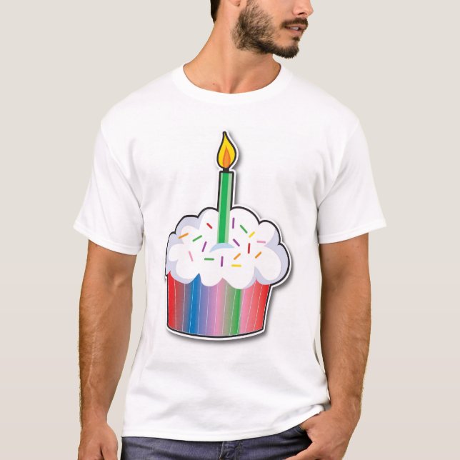 Födelsedagmuffin Tee (Framsida)