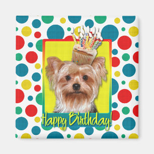 Födelsedagmuffin - Yorkshire Terrier Magnet