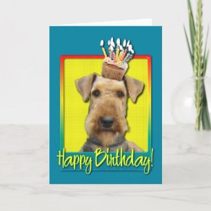 FödelsedagmuffinAiredale Kort
