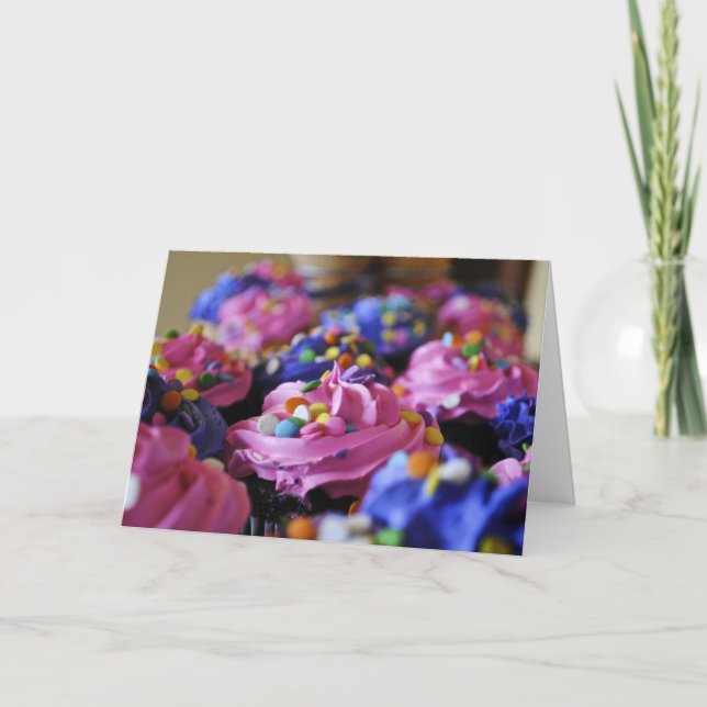 Födelsedagmuffins Kort (Framsida)