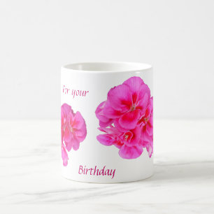 FÖDELSEDAGMUGG, BLOMMIGT KAFFEMUGG