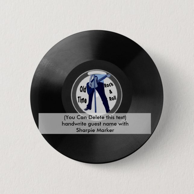 Födelsedagnamn klämmer fast partyet för rulle för knapp (Framsida)