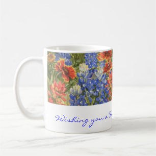 Födelsedagönskemål! Texas vildblommamugg Kaffemugg