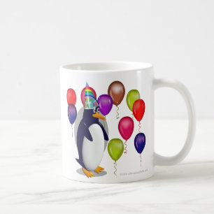 Födelsedagpingvin Kaffemugg