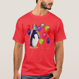 födelsedagpingvin tee shirt