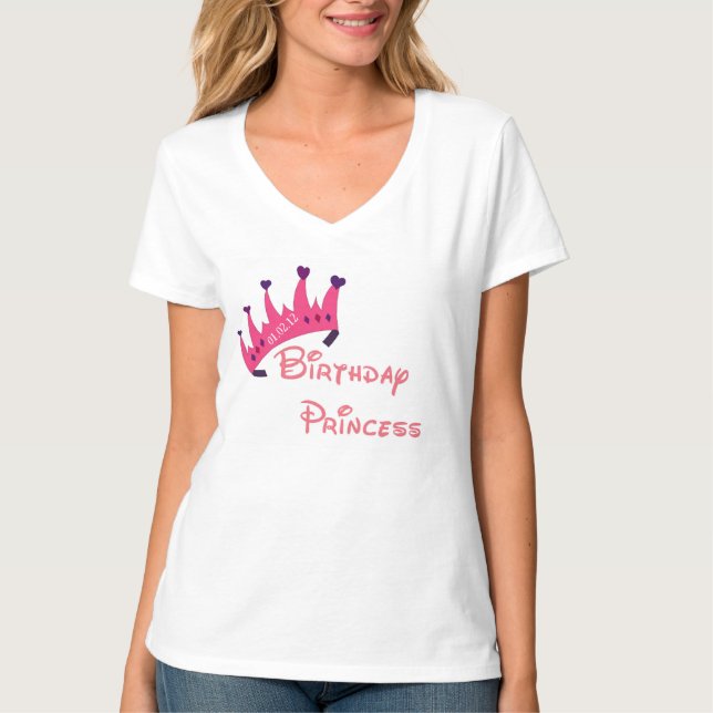 FödelsedagPrincess Utslagsplats T-shirt (Framsida)
