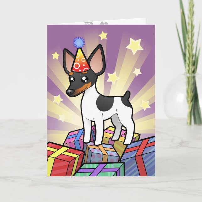 FödelsedagråttaTerrier/leksakfoxterrier Kort (Framsida)
