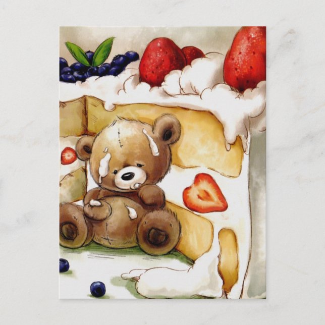 Födelsedags Björn Vykort (Framsida)