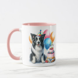 Födelsedags Border Collie Hund Älskare Mugg