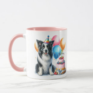 Födelsedags Border Collie Hund Älskare Mugg