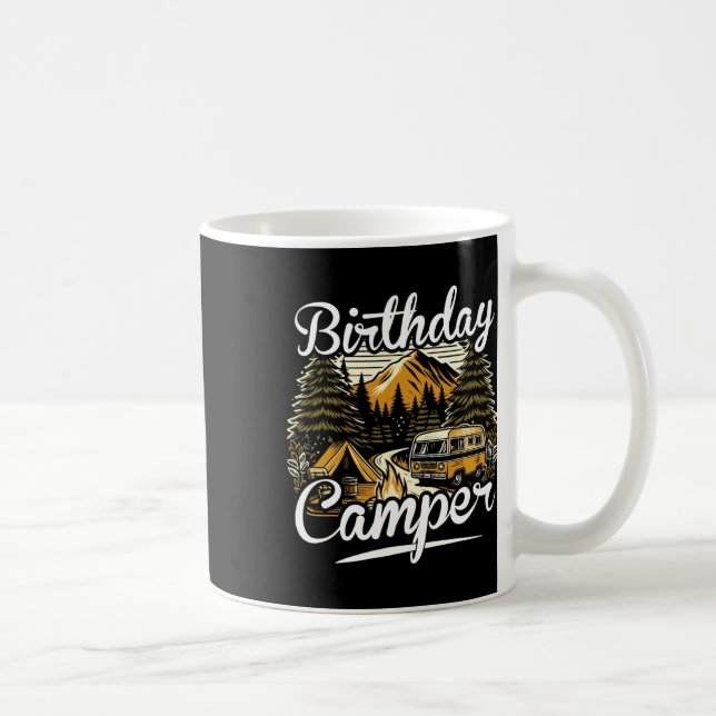 Födelsedags Camper Camping  Kaffemugg (Höger)