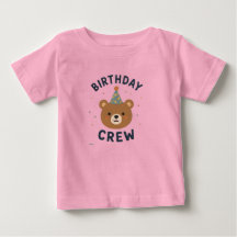 Födelsedags Crew Björn Toddler T-Shirt