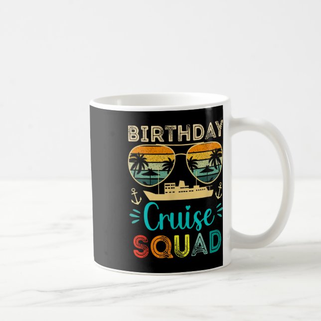 Födelsedags Cruise Squad Födelsedags Semester Crui Kaffemugg (Höger)
