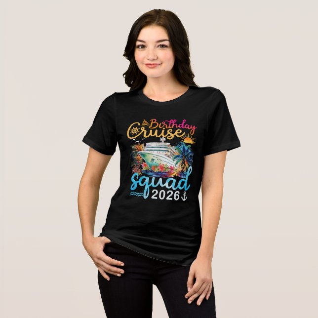 Födelsedags Cruisegäng 2026 T Shirt (Framsida Full)