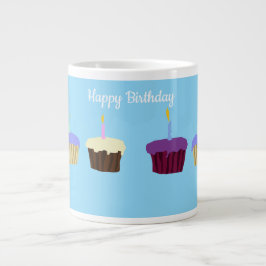 Födelsedags Cupcakes Jumbo Mugg