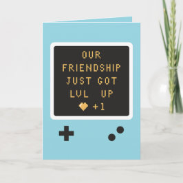 Födelsedags Gameboy Vänskapsnivå Upp Ett år till  Kort