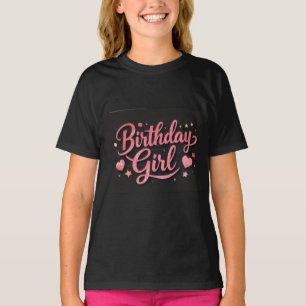 Födelsedags Girl Grafisk T-Shirt för Barn
