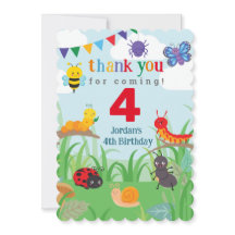 Födelsedags Gratulationskort för Småkryp