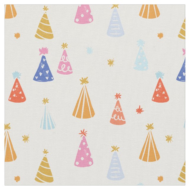 Födelsedags hatt flerfärgad regnbåge  tyg (Närbild)