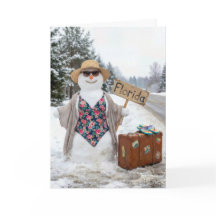 Födelsedags Hitchhiking Snö Kvinnamed Florida skyl