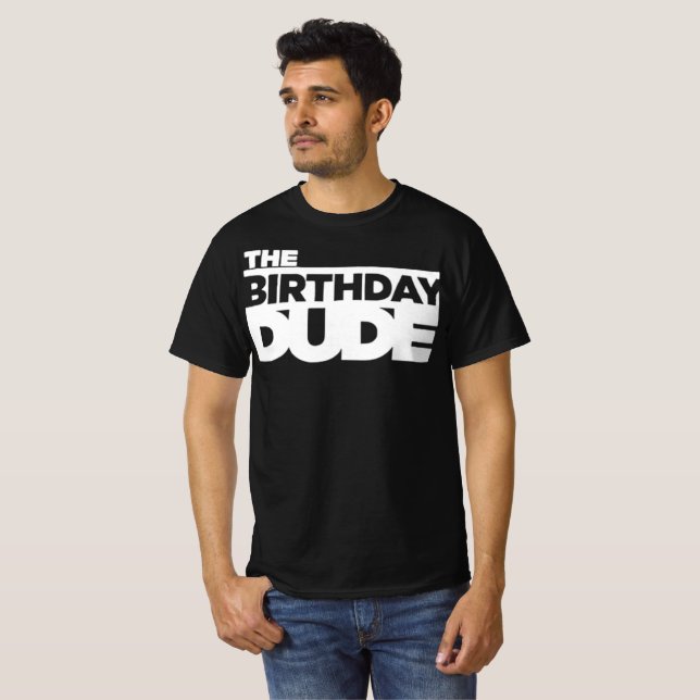 Födelsedags killen t shirt (Hel framsida)