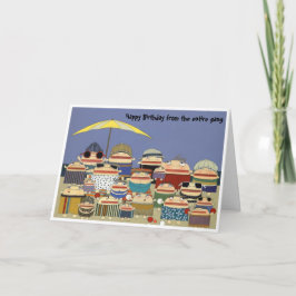 födelsedags kort från gruppen