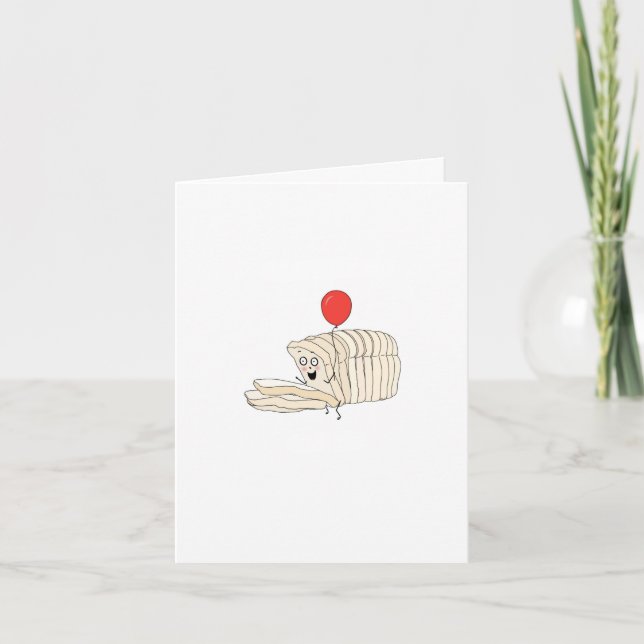 Födelsedags kort, Grattis på födelsedagen, Bröd, J Kort (Framsida)