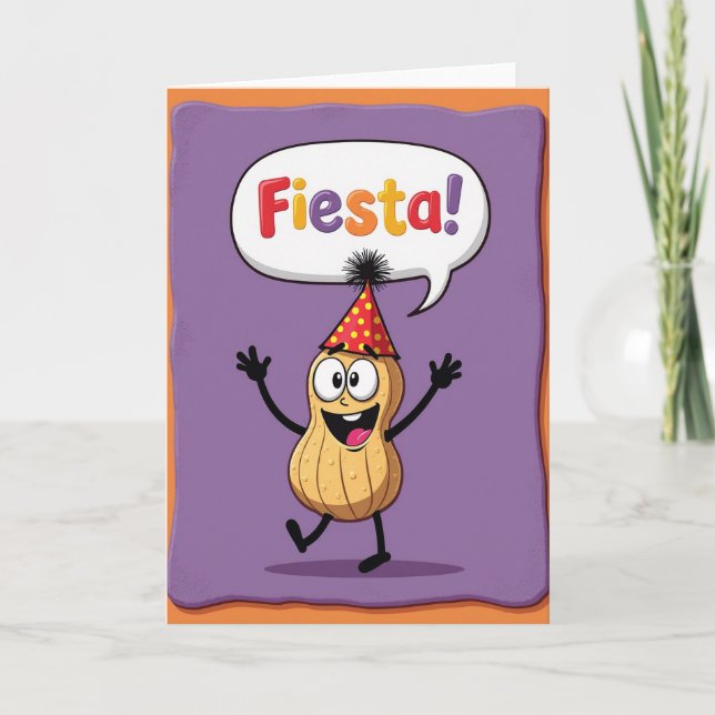 Födelsedags kort med dansande figur (Framsida)