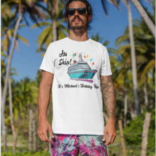 Födelsedags Kryssning Ah Skepp Rolig Grupp T Shirt