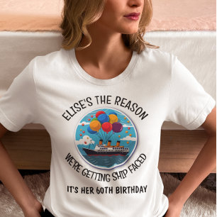 Födelsedags Kryssning Rolig Grupp Personligheter T Shirt