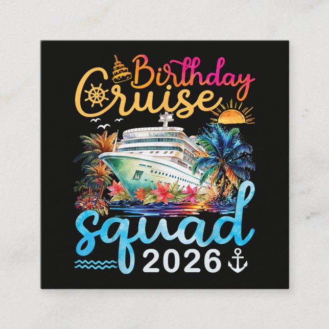 Födelsedags Kryssningsgäng 2026 Tilläggskort (Framsida)