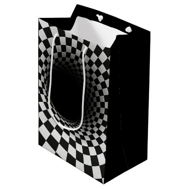 Födelsedags Optisk Illusion Svart Hål (Framsidan Vinklad)