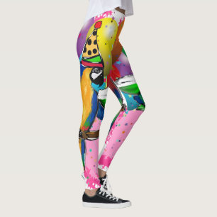 Födelsedags Papegojor Leggings